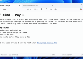 Microsoft is updating Notepad with text formatting and Markdown support