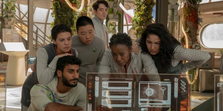 A still image from the Netflix series Murderbot.