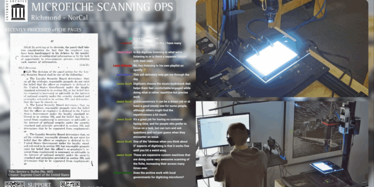 Now you can watch the Internet Archive preserve documents in real time