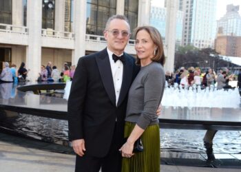 Howard Marks and Nancy Marks at the Lincoln Center's David Geffen Hall renaming ceremony, NYC, September 24, 2015, photo by Clint Spaulding