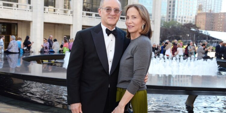 Howard Marks and Nancy Marks at the Lincoln Center's David Geffen Hall renaming ceremony, NYC, September 24, 2015, photo by Clint Spaulding