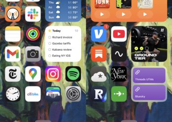 Two iPhone screenshots