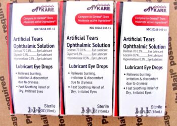 AvKare Artificial Tears Ophthalmic Solution.