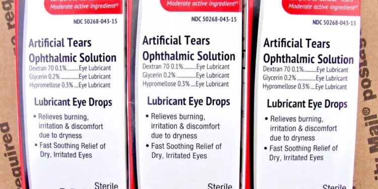 AvKare Artificial Tears Ophthalmic Solution.