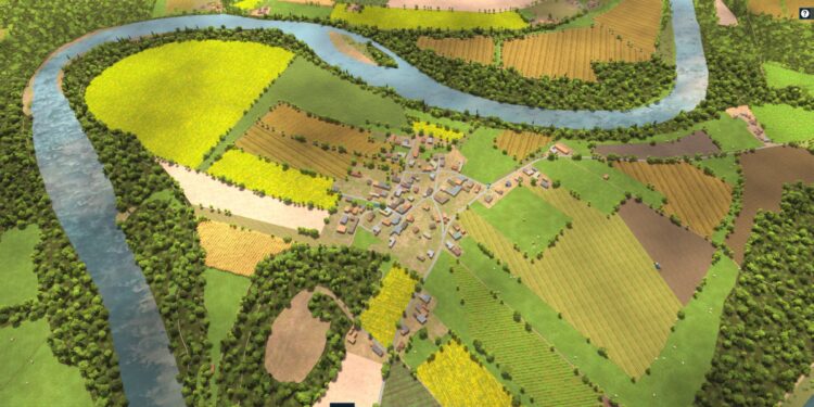 A screenshot from the video game Global Farmer.