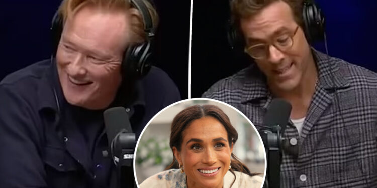 Ryan Reynolds and Conan O'Brien poke fun at Meghan Markle