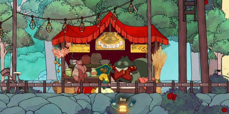 A screenshot from the video game Spiritfarer.