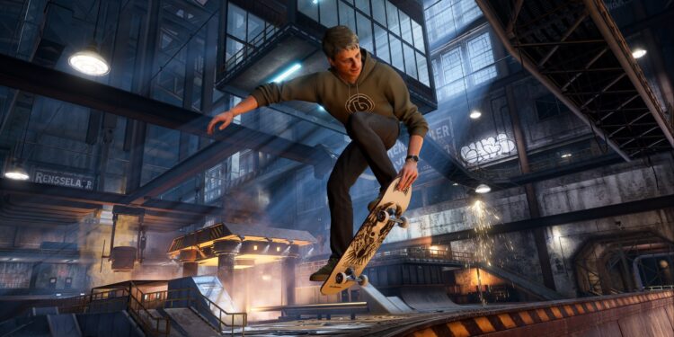 A screenshot from Tony Hawk’s Pro Skater 3 + 4.