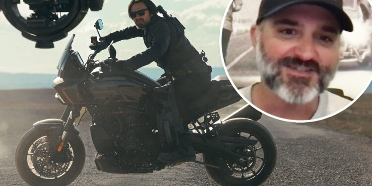 'Thunderbolts' stunt performer on Bucky Barnes' motorcycle scene