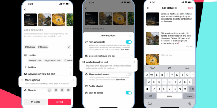TikTok is using AI-generated alt text to describe photos