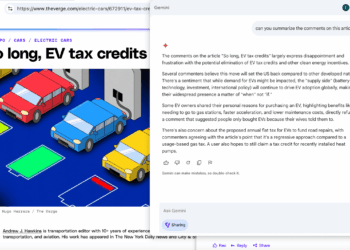 Trying out Gemini in Chrome leaves me wanting more
