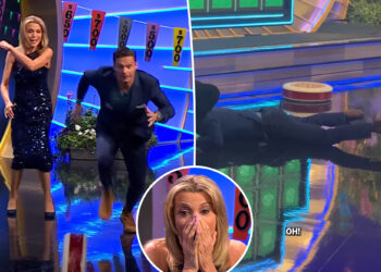 'Wheel of Fortune' host Ryan Seacrest face-plants while attempting stunt on game show