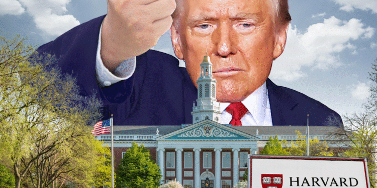 President Trump, Harvard campus