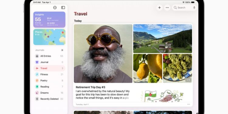 Apple brings the iPhone Journal app to iPad and Mac