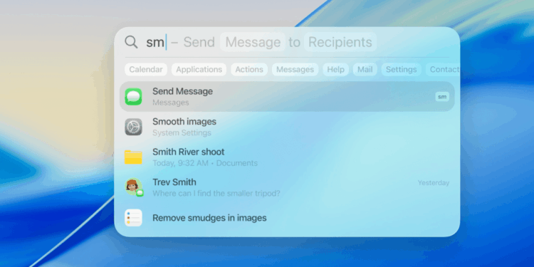 Apple’s Spotlight upgrades in MacOS Tahoe have power users in mind
