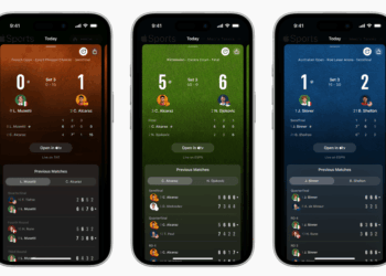 Apple’s sports app now shows tennis scores