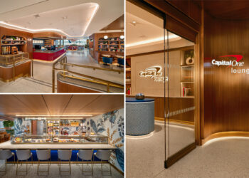 Capital One opens swanky new lounge at JFK with cheesemonger, champagne at sunset, artisanal sodas