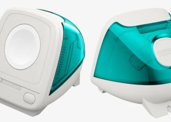 Charge your Apple Watch on Spigen’s tiny iMac G3 replica