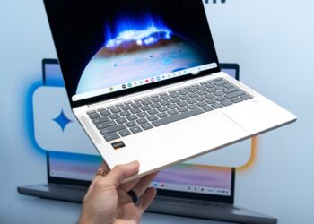 Chromebook Plus laptops like Lenovo’s sleek, new 14-incher are getting free Gemini AI features