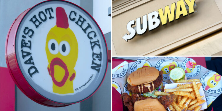 Dave’s Hot Chicken sold to Subway owner Roark Capital in $1 billion deal