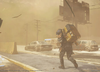 A screenshot from the video game Death Stranding 2.