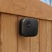 Blink outdoor 4 mounted on wooden fence