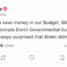 A Truth Social post from @realdonaldtrump: The easiest way to save money in our Budget, Billions and Billions of Dollars, is to terminate Elon’s Governmental Subsidies and Contracts. I was always surprised Biden didn’t do it.”