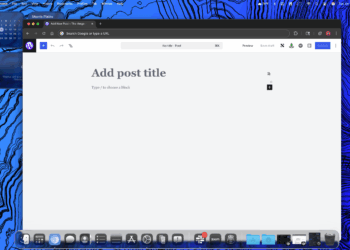 The see-through dock can distort and refract what’s visible behind it.