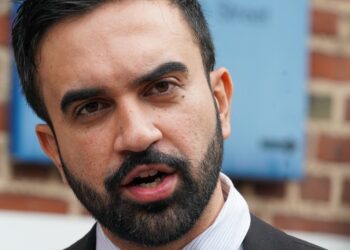 Democratic mayoral candidate Zohran Mamdani campaigning in East Harlem on June 18, 2025.