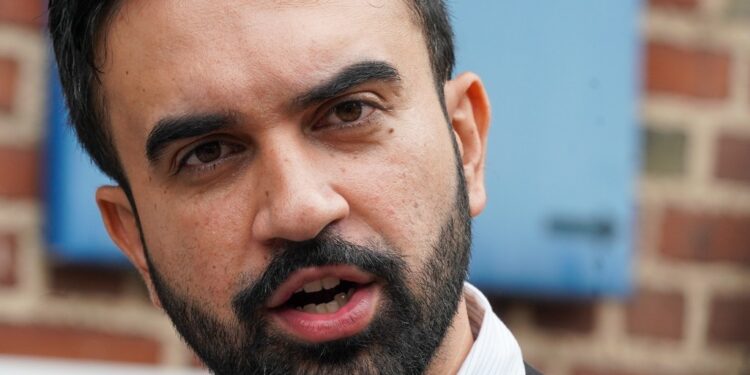 Democratic mayoral candidate Zohran Mamdani campaigning in East Harlem on June 18, 2025.