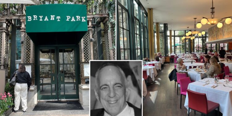 NYC's Bryant Park Grill boss sues over ouster