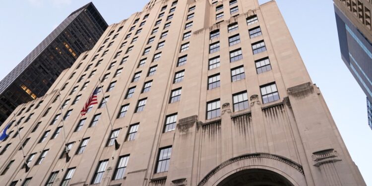 A general view of Eleven Madison Avenue in New York,