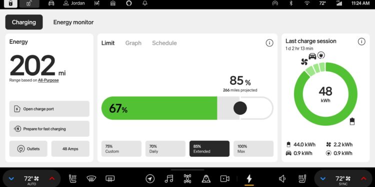 Rivian’s updated Energy app now shows more information than before.