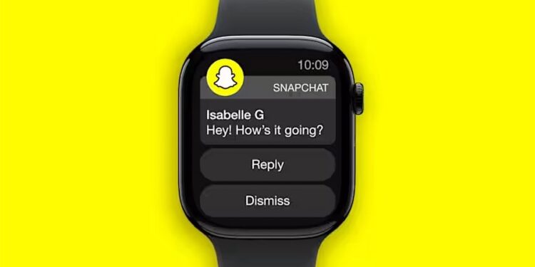 Snapchat has released an Apple Watch app