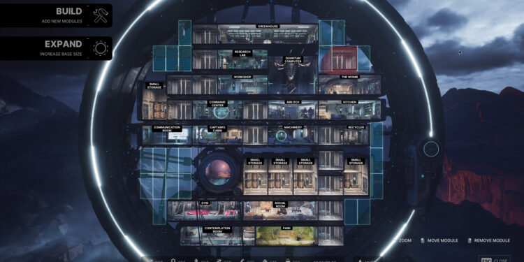 A screenshot from the video game The Alters.