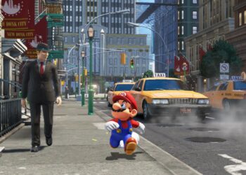 A screenshot from the video game Super Mario Odyssey.