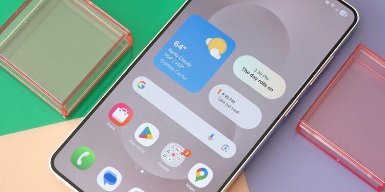 Samsung Galaxy S25 Edge on a colorful background