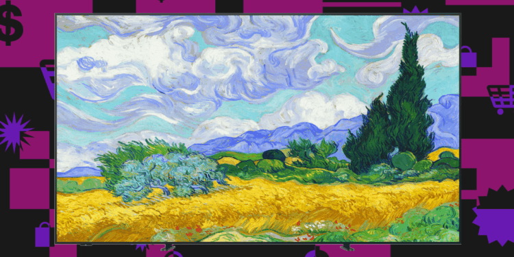 This 55-inch QLED TV is on sale for $565 and looks like a picture frame