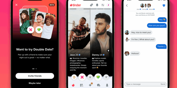 Tinder now lets you go on double dates