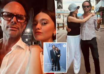 Walton Goggins cries over Aimee Lou Wood feud rumors in joint interview