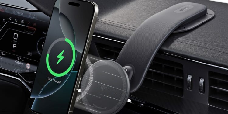Anker’s new car charger sticks a big flexible tongue to your dashboard