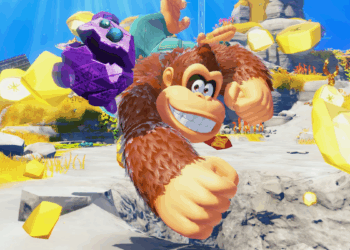 A screenshot from Donkey Kong Bananza.