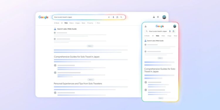 Google rethinks search results with its new AI-curated ‘Web Guide’