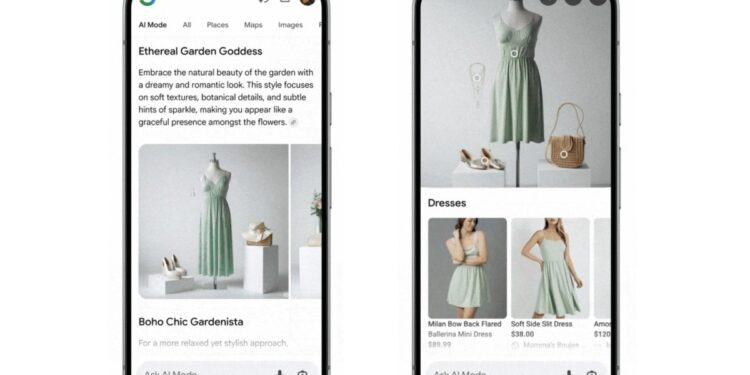 Google’s AI Mode will help you buy clothes by showing you fake ones