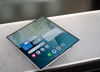 Samsung Galaxy Z Fold 7 showing inner screen unfolded.