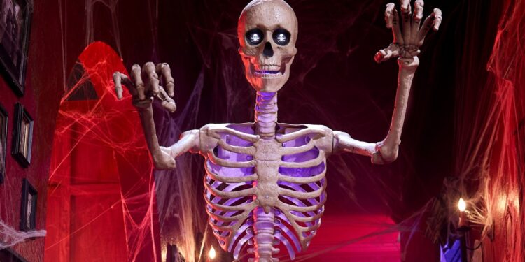 Home Depot’s new Ultra Skelly decoration can be controlled through an app