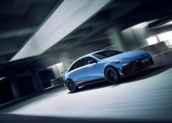 Hyundai’s Ioniq 6 N looks like a fake-shifting, drift-happy good time