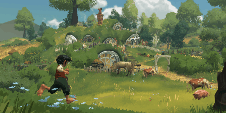 A screenshot from the video game Tales of the Shire.
