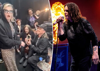 Kelly Osbourne gets engaged during dad Ozzy's final Black Sabbath show