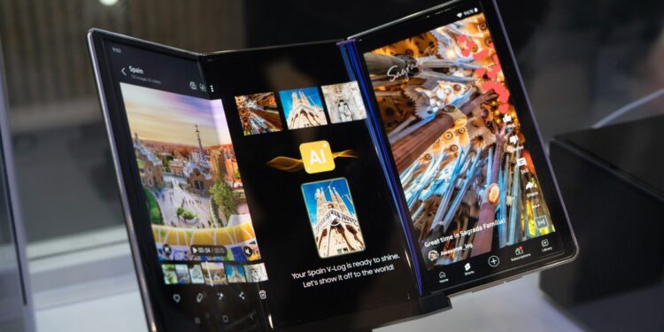 Samsung seems to have leaked its own trifold phone design